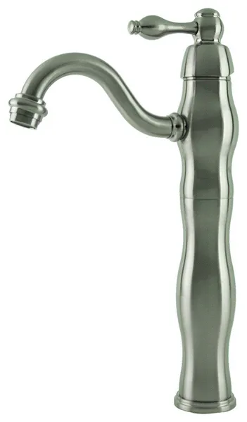 Victorian Vessel Sink Filler Faucet, Brushed Nickel