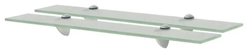 Vidaxl Floating Shelves 2-Piece Glass 23.6"x3.9" 0.3"