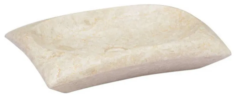 vidaXL Sink Bathroom Wash Basin Vessel Sink Cream 19.7"x13.8"x3.9" Marble