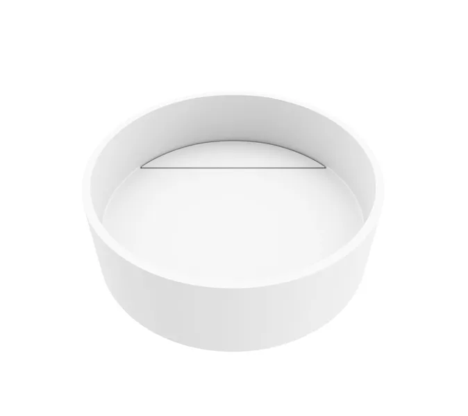 VIGO Montauk 15"L x 15"W x 5"H Matte Stone Round Bathroom Vessel Sink
