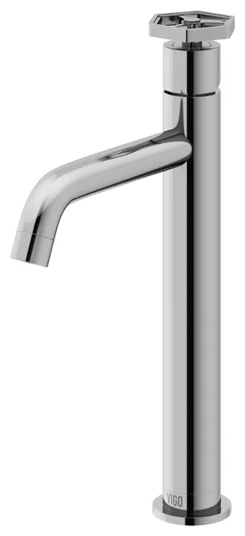 VIGO Ruxton 12" H Single Handle Single Hole Bathroom Vessel Faucet, Chrome