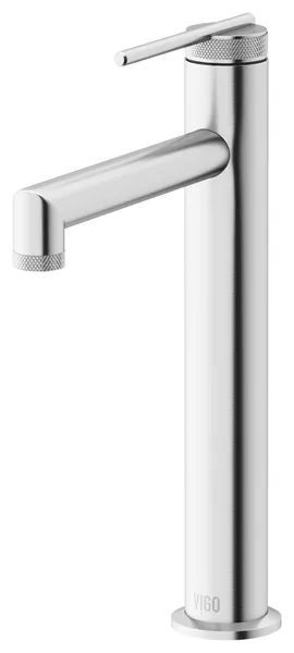 VIGO Sterling 11" H Single Handle Single Hole Bathroom Vessel Faucet, Brushed Nickel