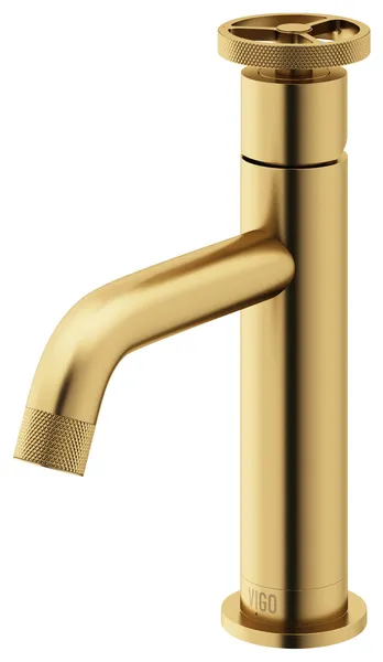 Vigo VG01046 Cass 1.2 GPM 8" H Single Handle 1 Hole Bathroom - Matte Brushed