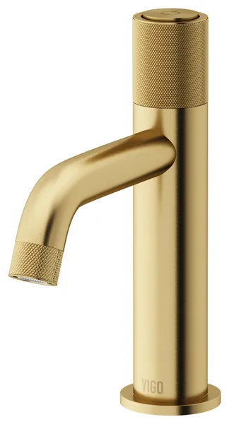 Vigo VG01048 Apollo 1.2 GPM 8" H Single Handle 1 Hole Bathroom - Matte Gold