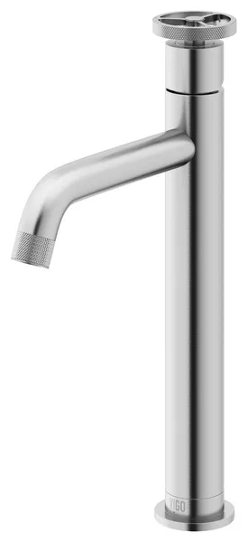 Vigo VG03030 Cass 1.2 GPM 12" H Single Handle 1 Hole Vessel - Brushed Nickel
