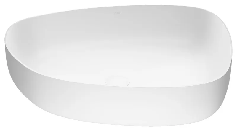 Vigo VG04012 Peony 20" L x 15" W x 5" H Specialty Stone Composite - White