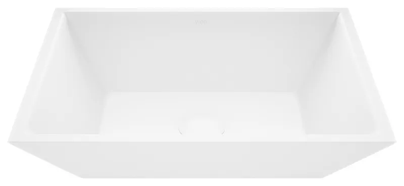 VIGO Vinca 18"L x 14"W x 5"H Matte Stone Rectangular Bathroom Vessel Sink
