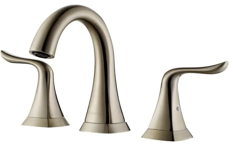 Vinnova Beverly 8" Two Handle Widespread Bathroom Faucet in Nickel