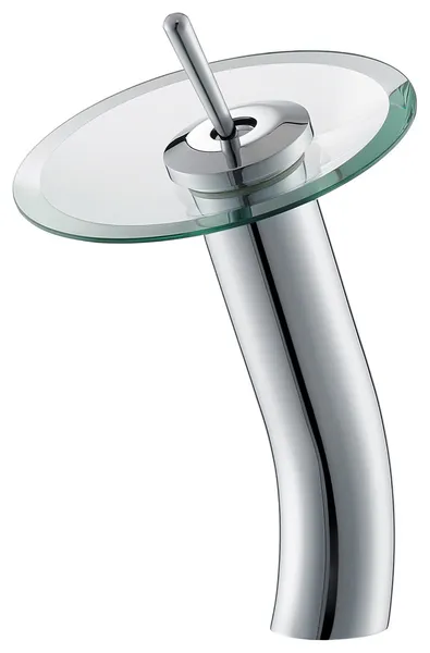 Vinnova Torino Falls Single Hole Bathroom Faucet, Polished Chrome
