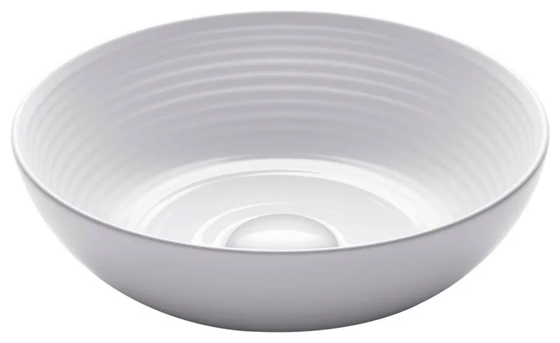 Viva Ceramic Round Vessel Bathroom Sink, White