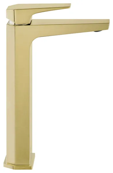 Voltaire Single Hole, Single-Handle, High Arc Bathroom Faucet, Brushed Gold