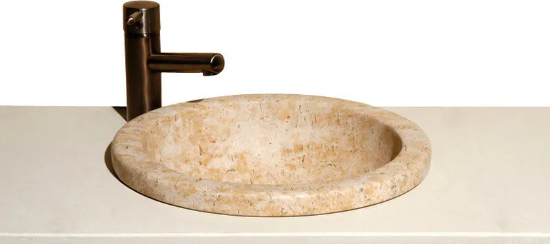 VUMR Sandstorm Honed Deck mount sink