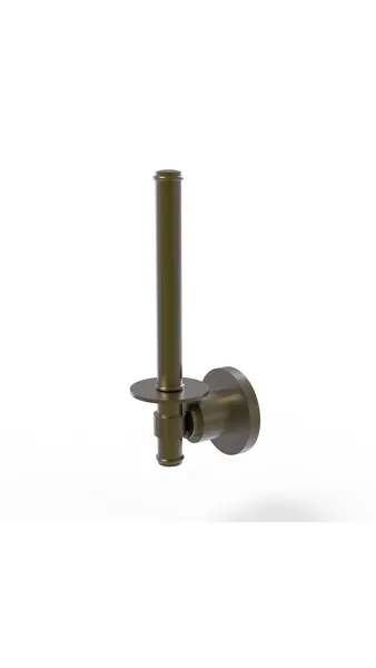 Washington Square Upright Toilet Tissue Holder, Antique Brass