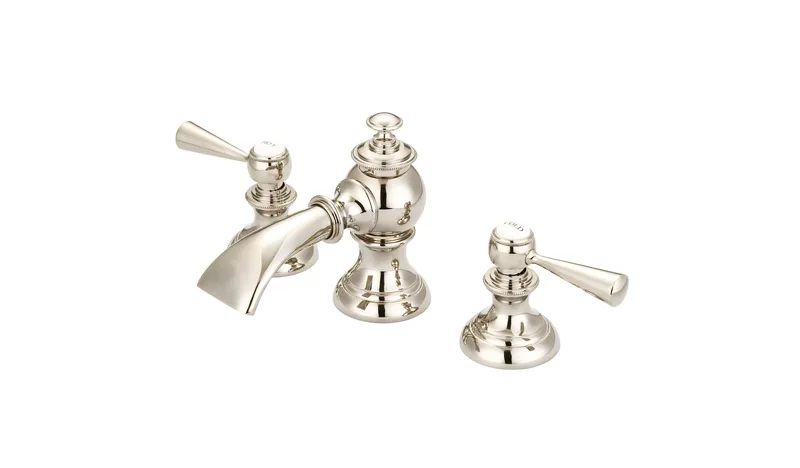 Water Creation Modern Classic Widespread Lavatory Faucet With Pop-Up Drain