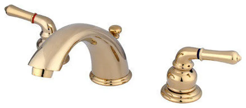 Water Saving Magellan Widespread Lavatory Faucet, Polished Brass