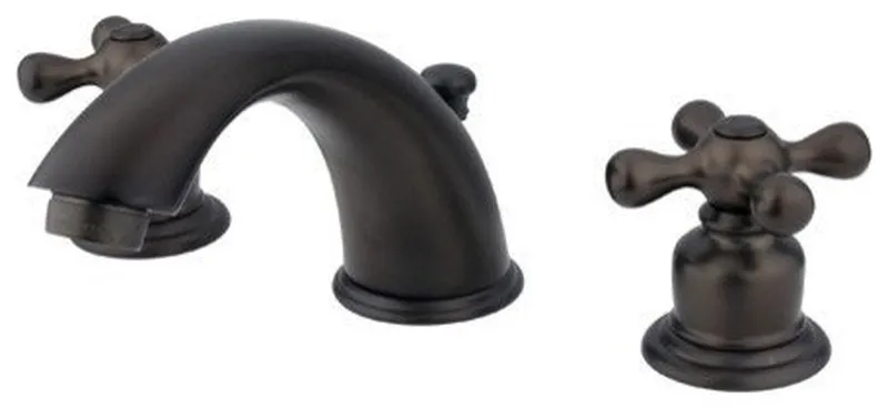 Water Saving Victorian Widespread Lavatory Faucet, Oil Rubbed Bronze