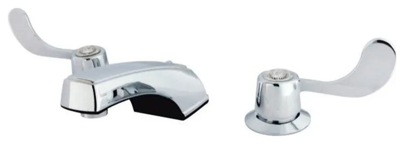Water Saving Vista Widespread Lavatory Faucet w/ Blade Handles, Chrome