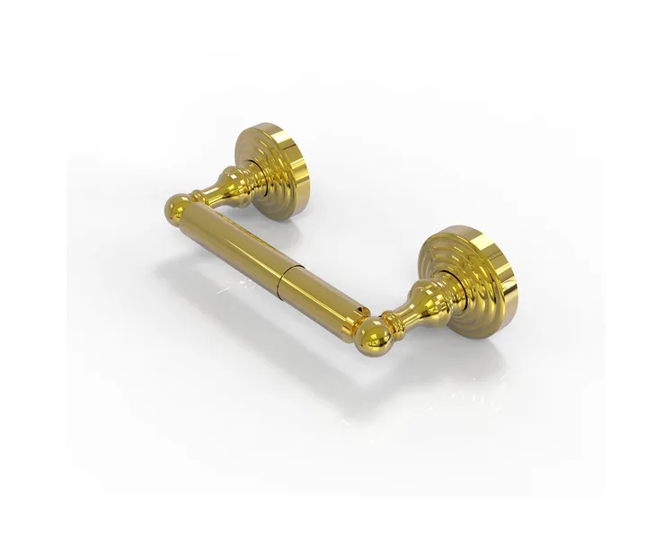 Waverly Place 2 Post Toilet Tissue Holder, Polished Brass
