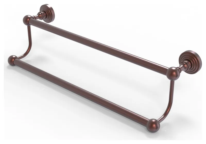 Waverly Place 30" Double Towel Bar, Antique Copper