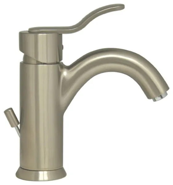 Whitehaus 3-04012 Galleryhaus 1.2 GPM 1 Hole Bathroom Faucet - Brushed Nickel