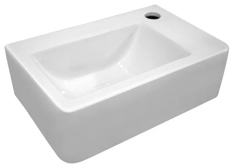 Whitehaus WH-1410 Isabella 14-1/2" Clay Wall Mounted Bathroom - White