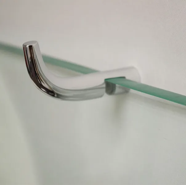 Whitehaus WHSHK01-C Modern Slide On Towel Hook For Glass Shower Door Chrome