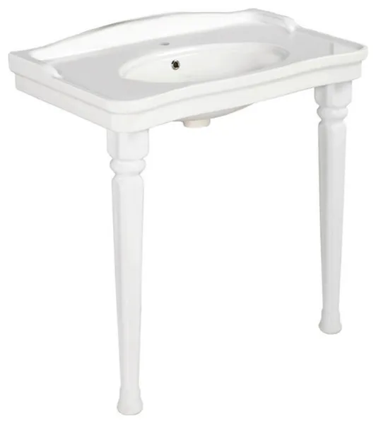 WS Bath Collections Antique AN 080.03+270 Antique 31-1/2" - Glossy White