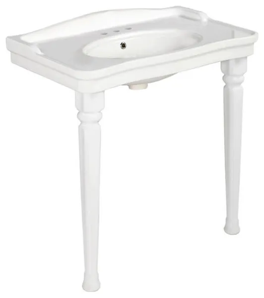 WS Bath Collections Antique AN 100.01+270 Antique 39-3/8" - Glossy White