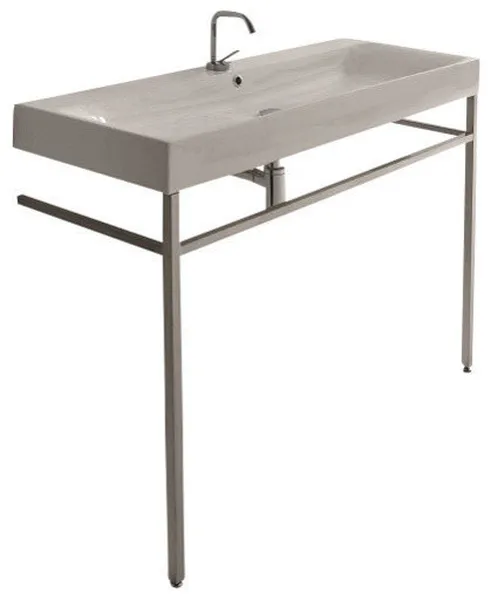 WS Bath Collections Cento Wall Hung or Counter Top Ceramic Sink