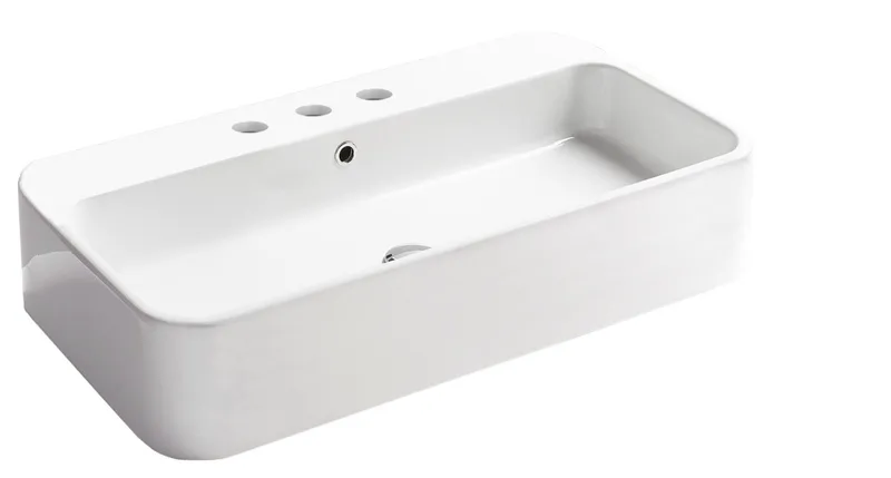 WS Bath Collections Cosa 80.03 - 86300 Cosa 31-1/2" Rectangular - Gloss White