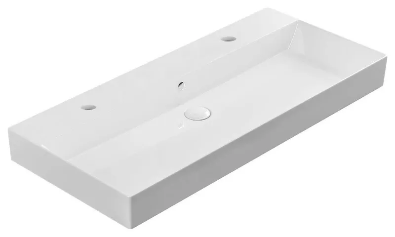 WS Bath Collections Energy 100.02 Energy 38-5/8" Rectangular - Gloss White