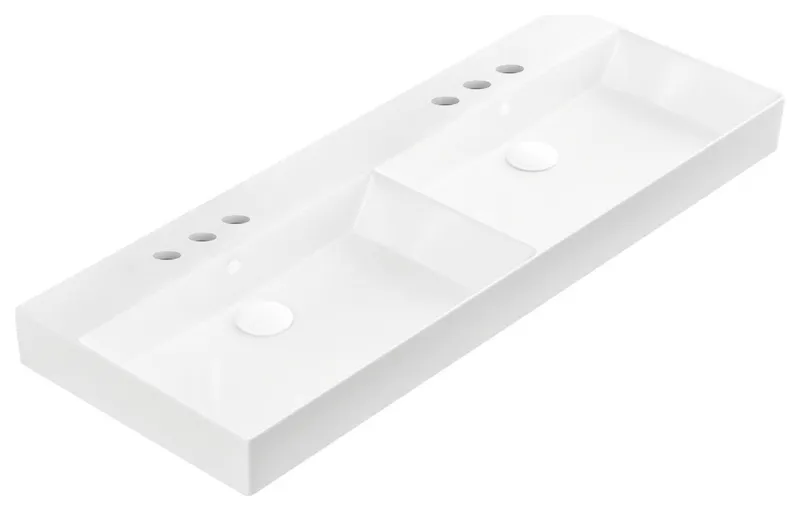 WS Bath Collections Energy 120.03 Energy 47-3/16" Rectangular - Glossy White
