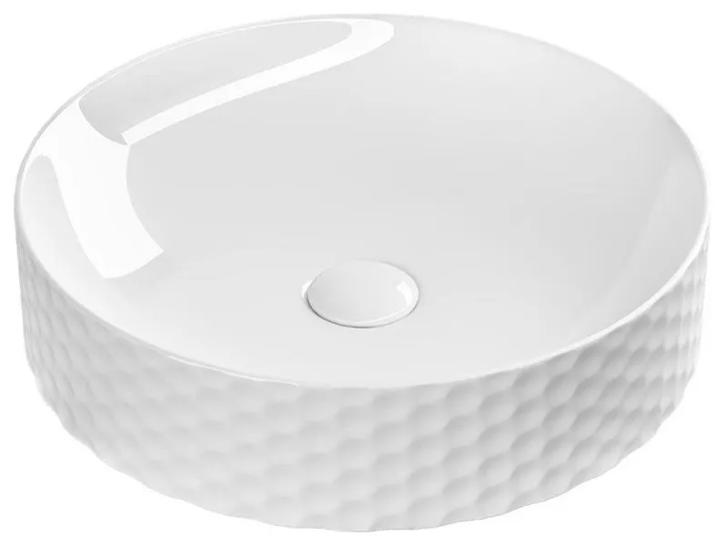 WS Bath Collections Fly 3044 Fly 17-5/16" Circular Ceramic Vessel - Glossy