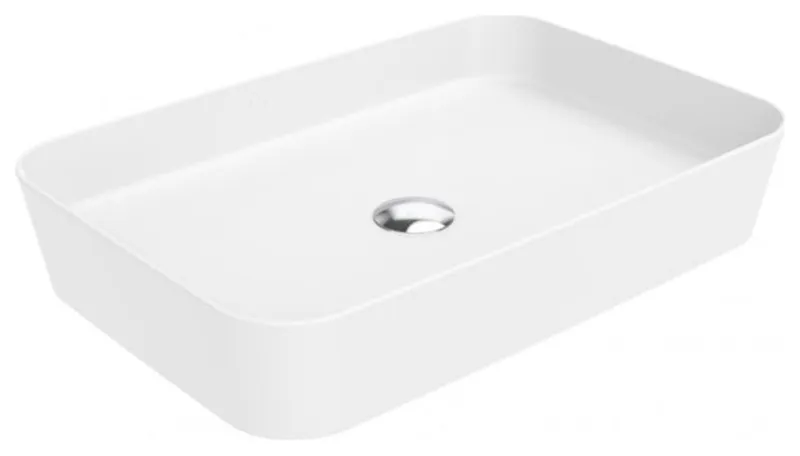 WS Bath Collections Lago 060 Lago 23-5/8" Rectangular Ceramic - Glossy White