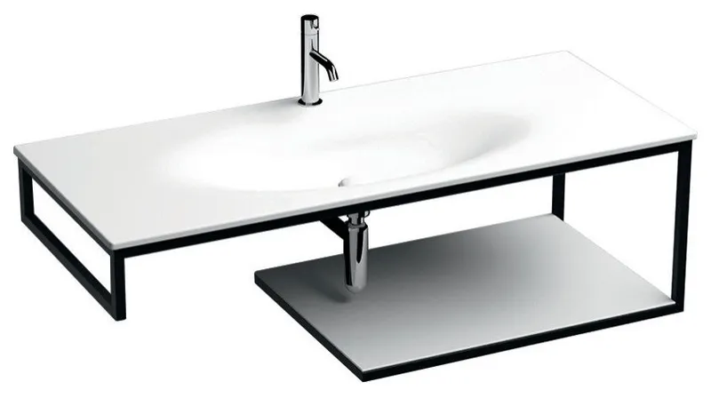 WS Bath Collections Louise 5480+9324K4 Louise 47-3/16" - Glossy White / Matte