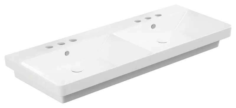 WS Bath Collections Luxury 120.03 Luxury 47" Rectangular Ceramic - Glossy White