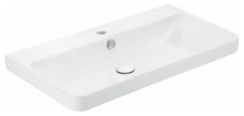 WS Bath Collections Luxury 80.01 Luxury 31-11/16" Rectangular - Glossy White