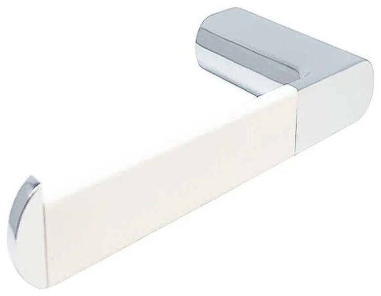 WS Bath Collections Mito A2028A Mito Wall Mounted Spring Hook - Chrome / White