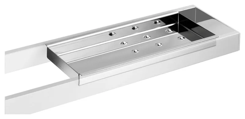 WS Bath Collections Skuara 52812+52803 Skuara 11-5/8" Wall - Polished Chrome